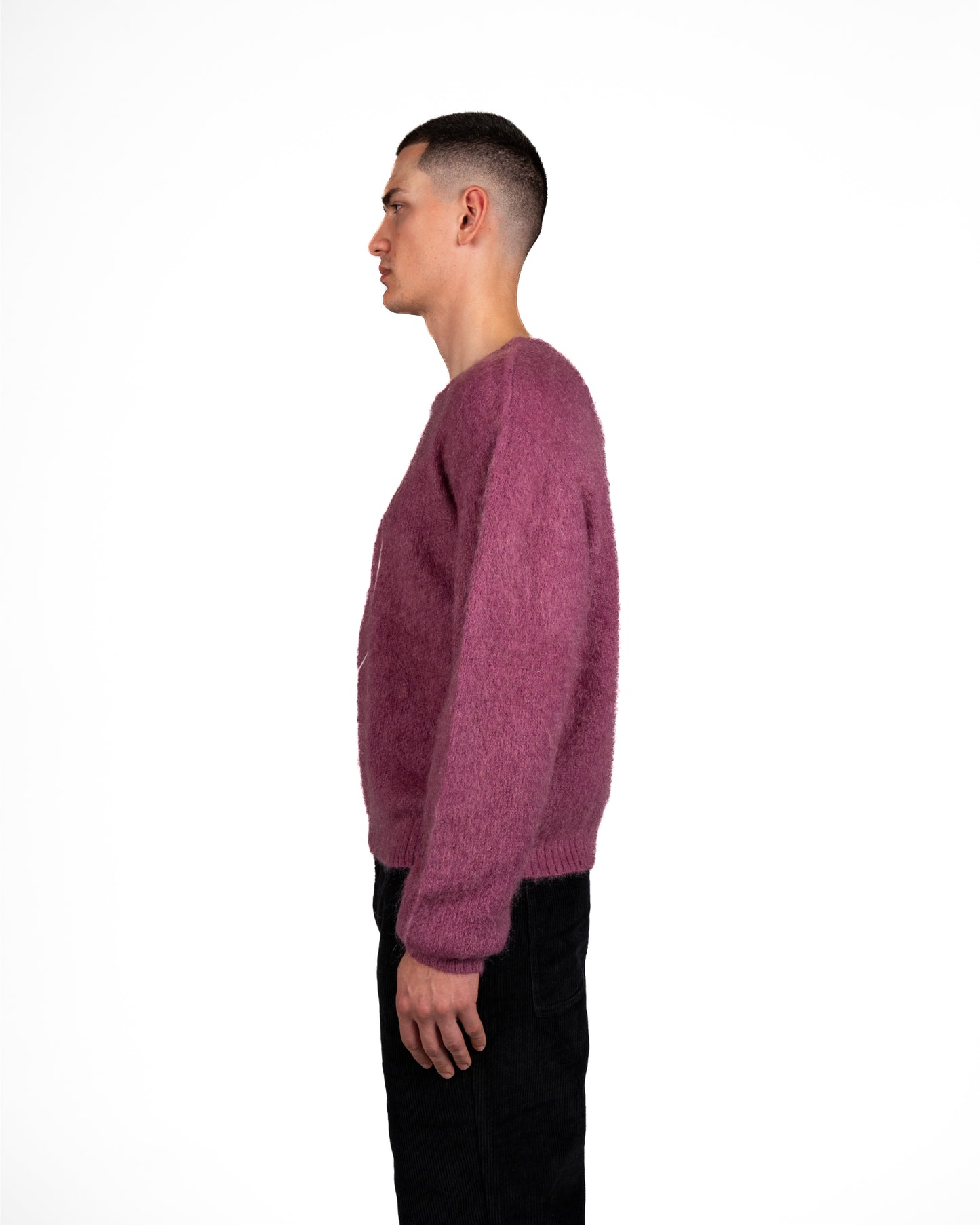 Mohair One Line Face Sweater