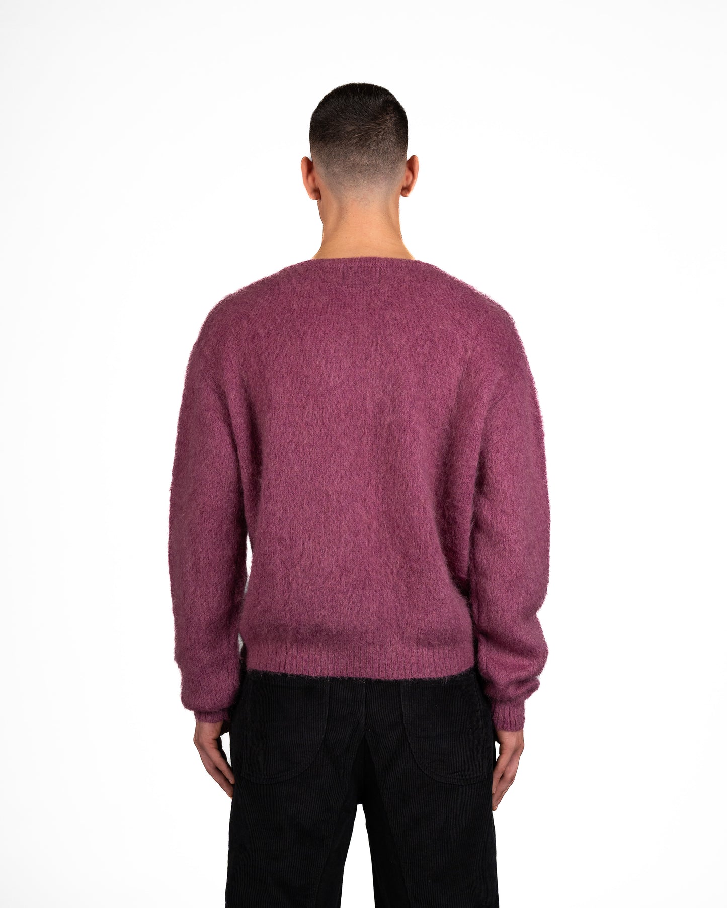 Mohair One Line Face Sweater